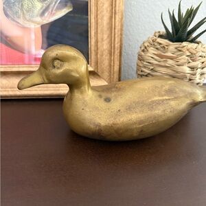 Gold Duck Figurine